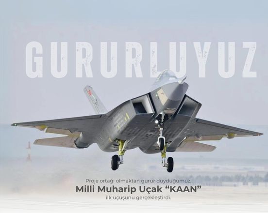 KAAN, proudly developed with our involvement as a project partner, successfully completed its first flight.