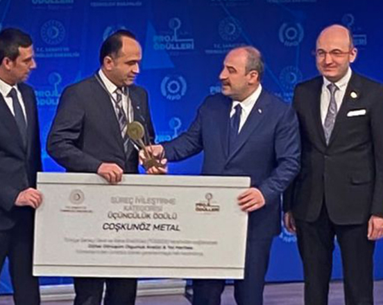 Coşkunöz Metal Form'a Verimlilik Ödülü
