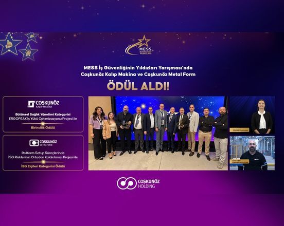MESS İş Güvenliğinin Yıldızları Yarışması’nda Coşkunöz Kalıp Makina ve Coşkunöz Metal Form’a Ödül!